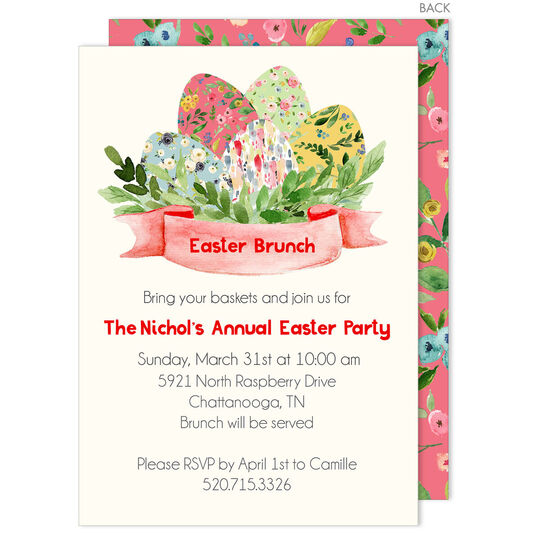 Easter Banner Invitations